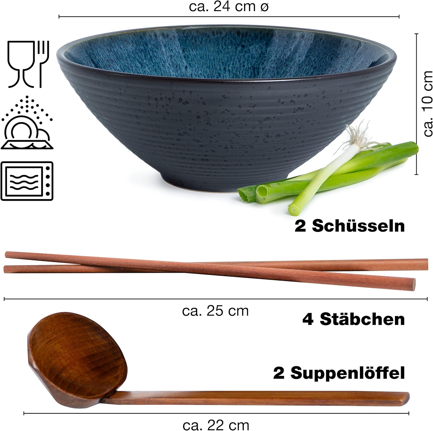 Moritz & Moritz Ramen Schalen Set: Perfekte Begleiter für Suppenliebhaber!