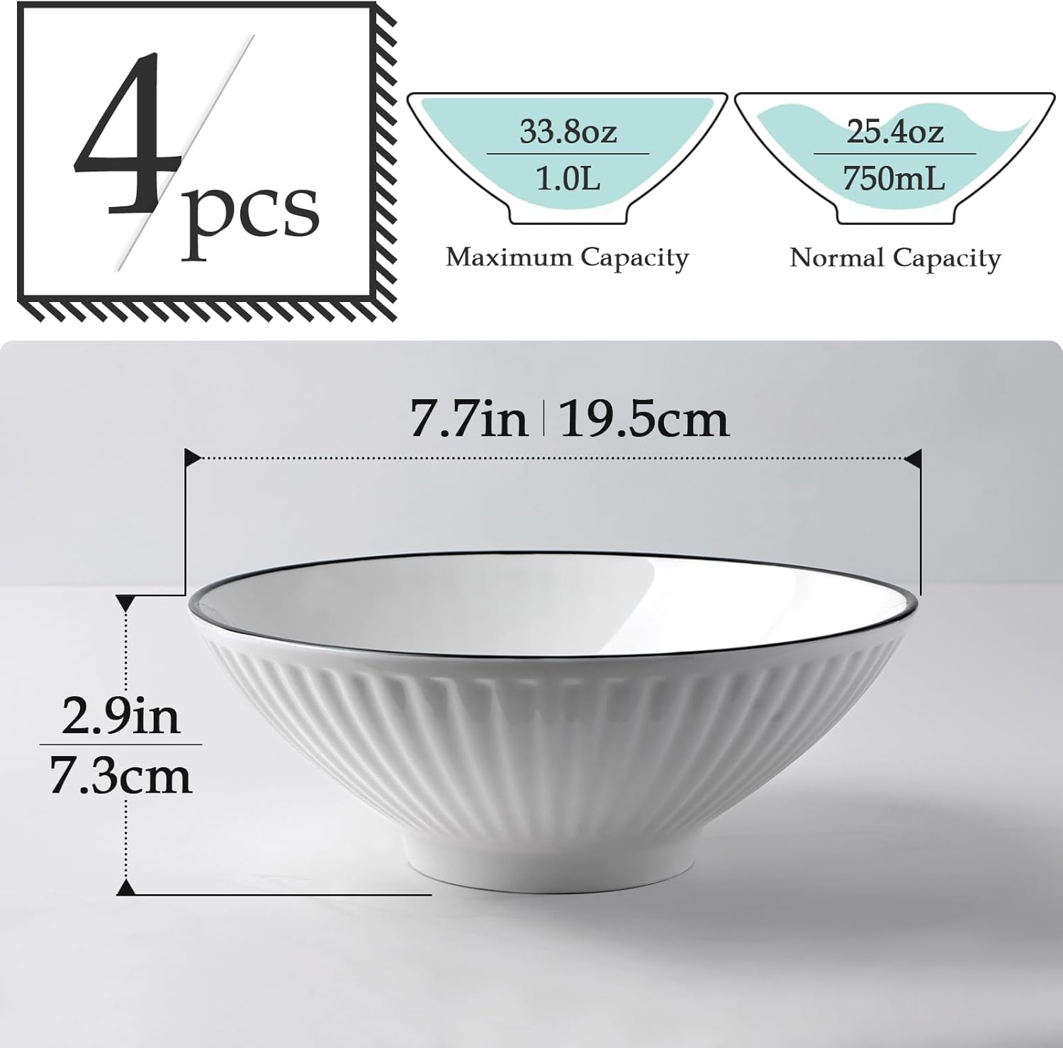 NUTRIUPS Ramen Schalen Set: Stilvoll und Praktisch für jede Küche!