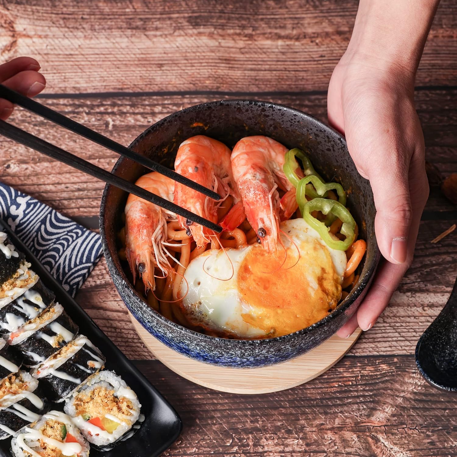 Entdecke das Ramen Schüssel Set: Perfekte Keramik für Suppe, Pho & Sushi!