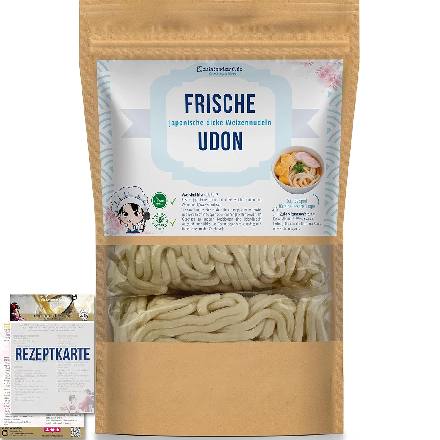 Asiafoodland Udon Nudeln: Frische Vielfalt für Ramen, Bratnudeln & mehr!