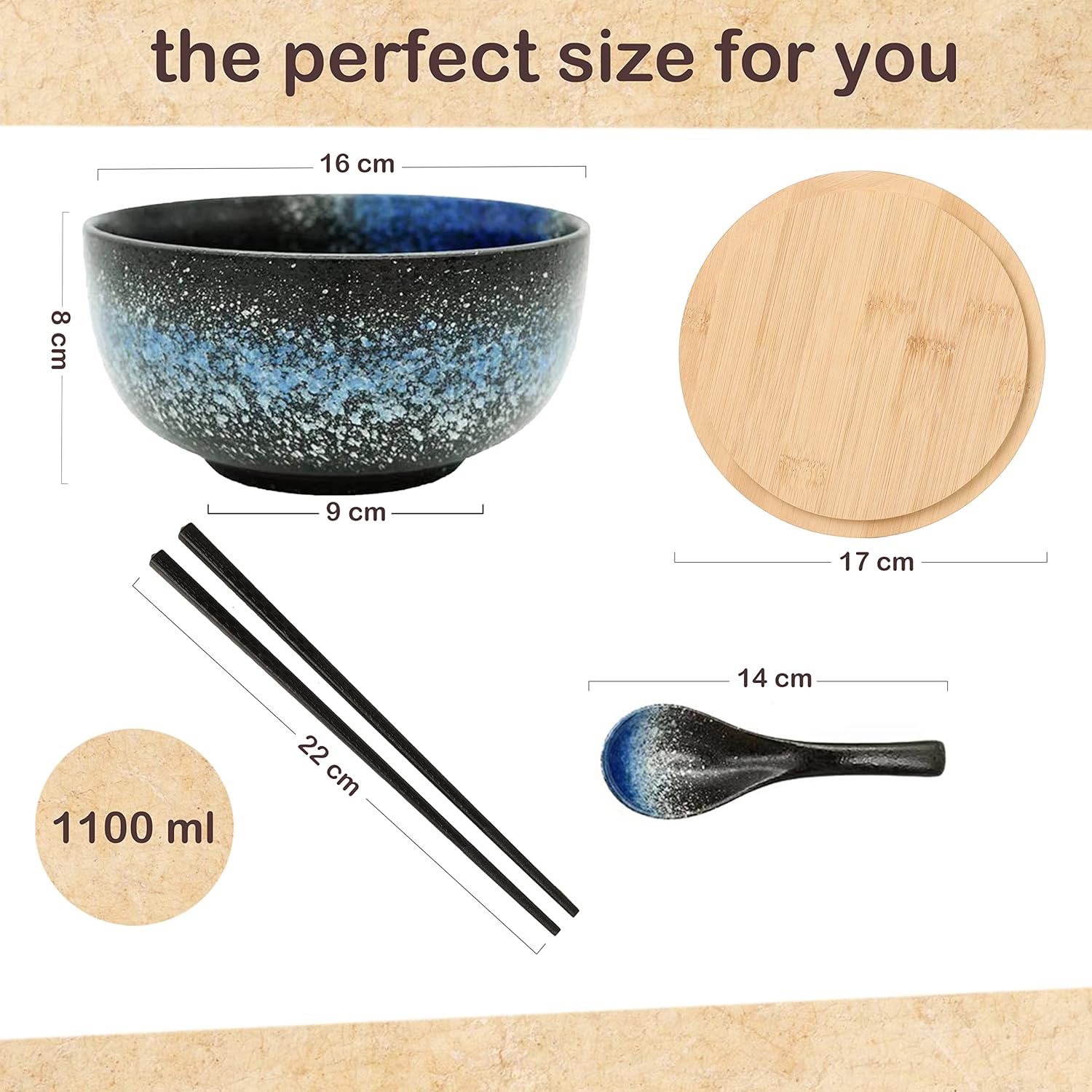 Entdecke das Ramen Schüssel Set: Perfekte Keramik für Suppe, Pho & Sushi!