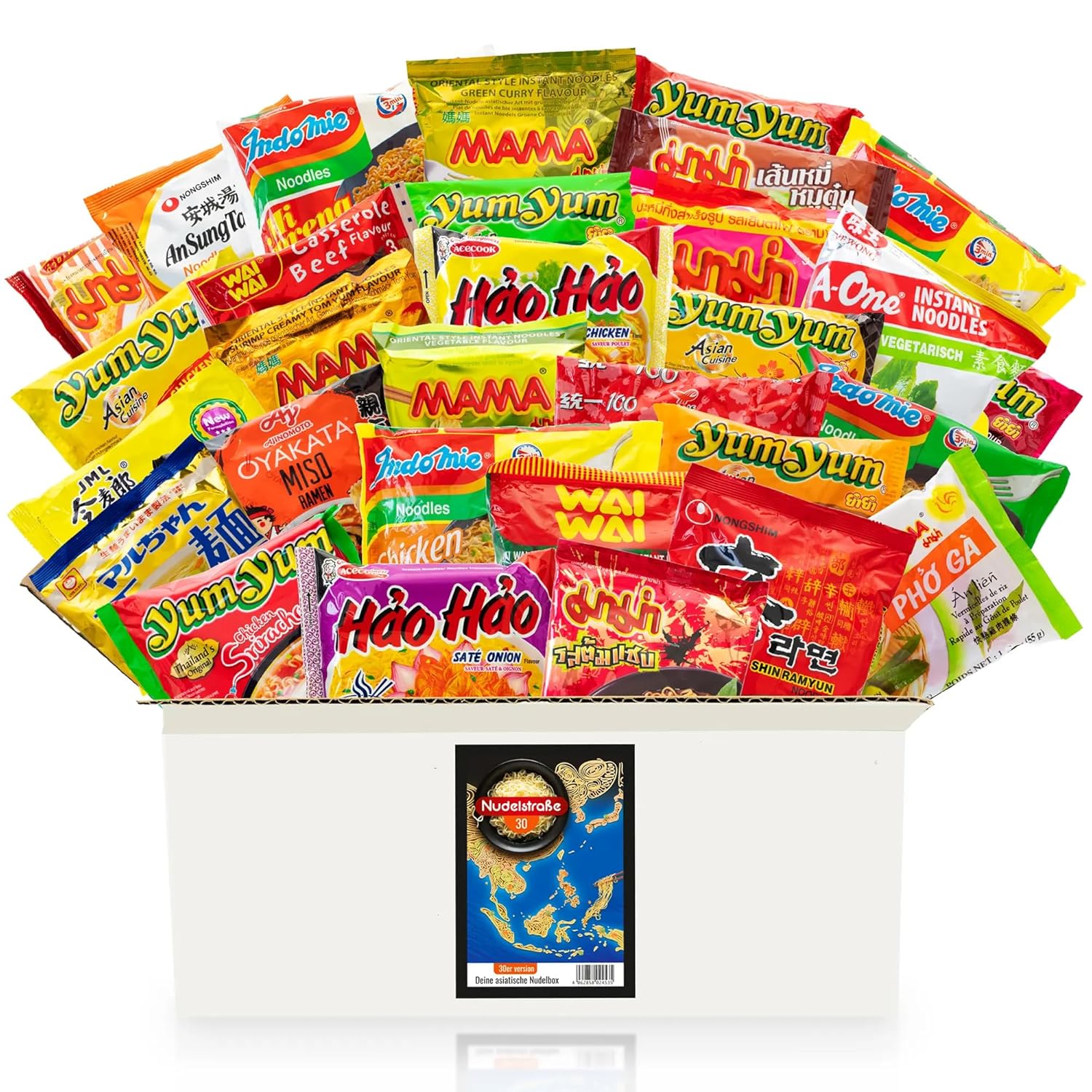 Entdecke die Nudelstrasse Box: 30 köstliche asiatische Instant-Nudeln im Test!