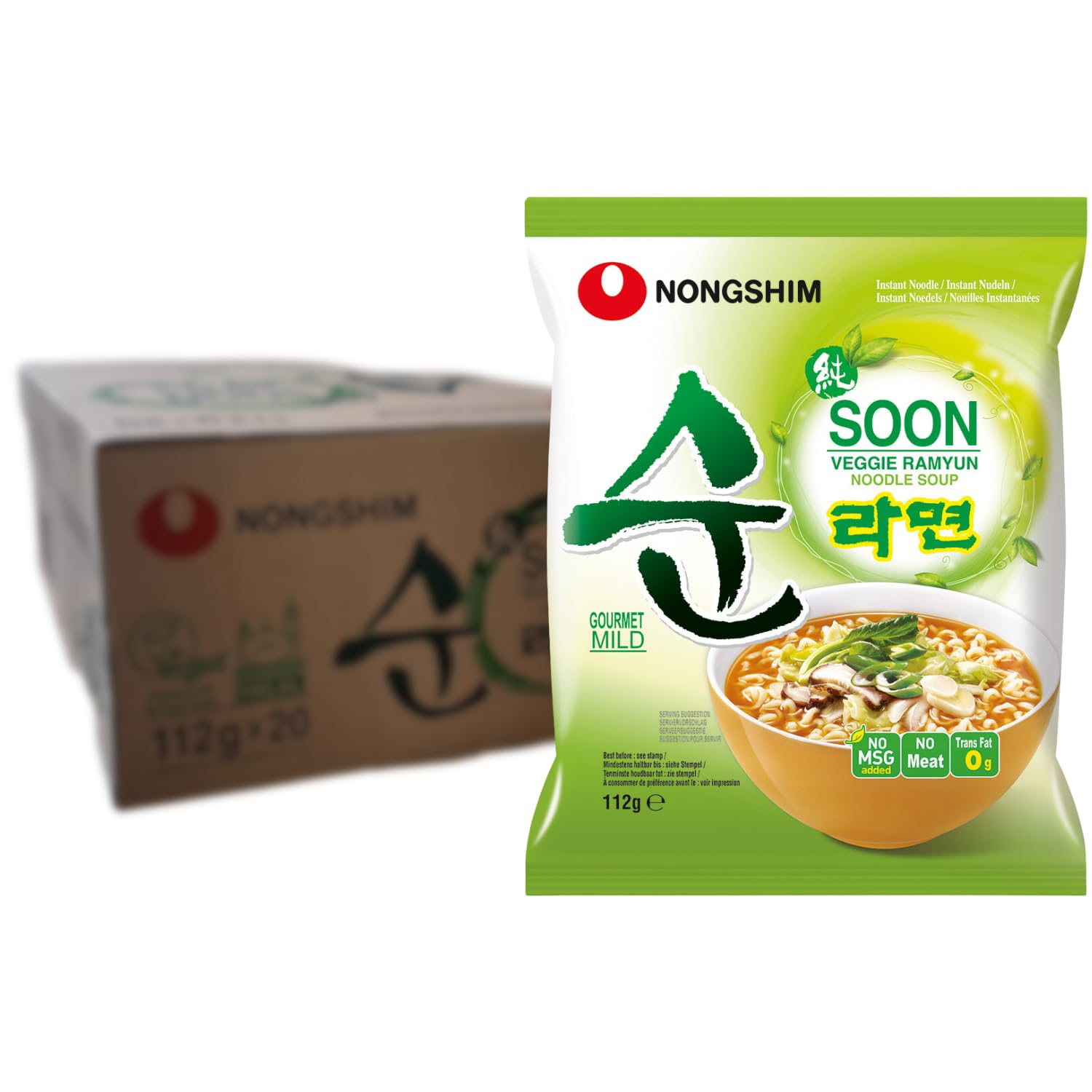 Nong Shim Instantnudeln: Ihr schneller Genuss mit Soon Veggie Ramyun!