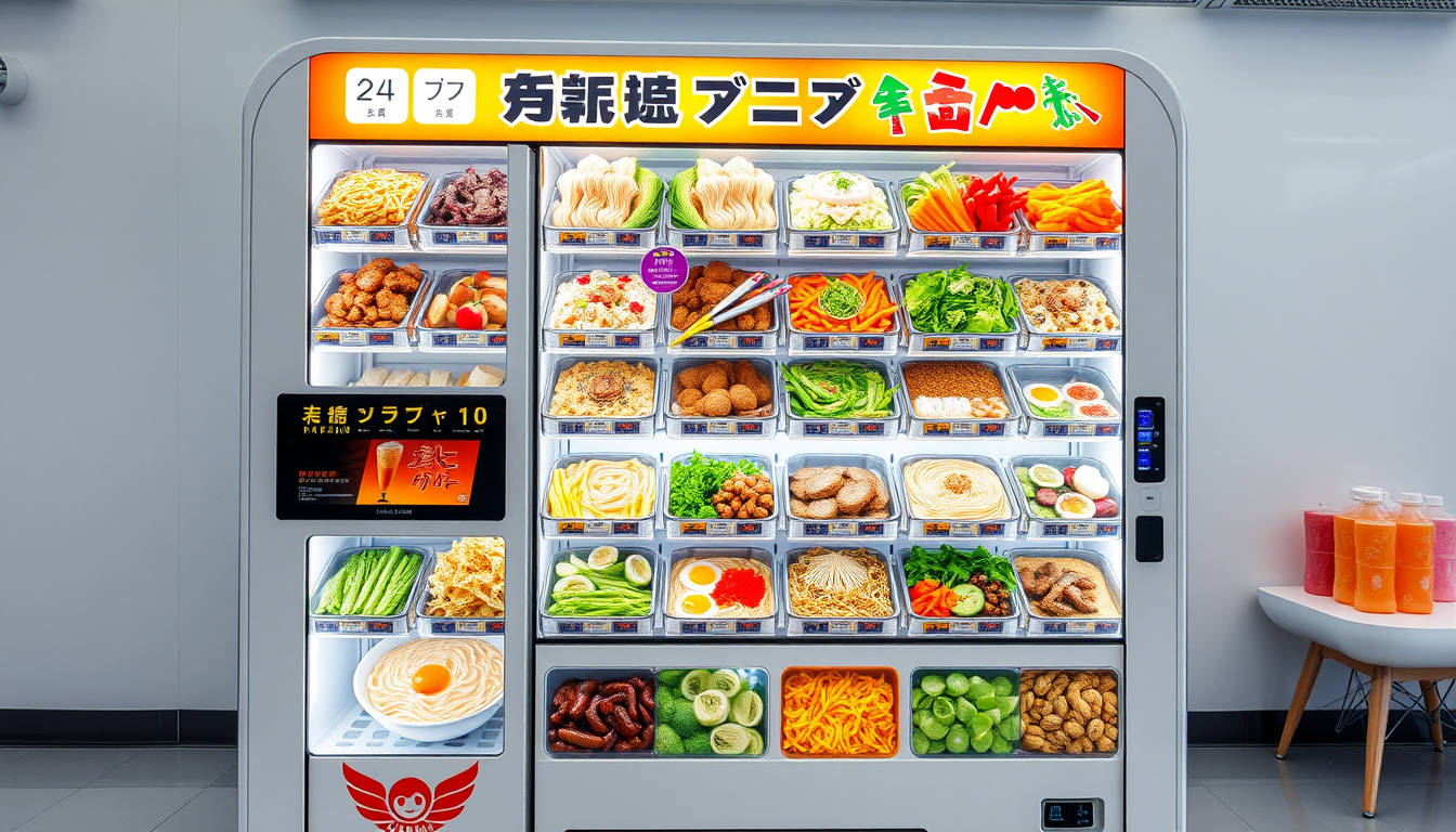 Die Zukunft der Ramen: Unendliche Topping-Möglichkeiten in 24-Stunden Selbstbedienungsautomaten!
