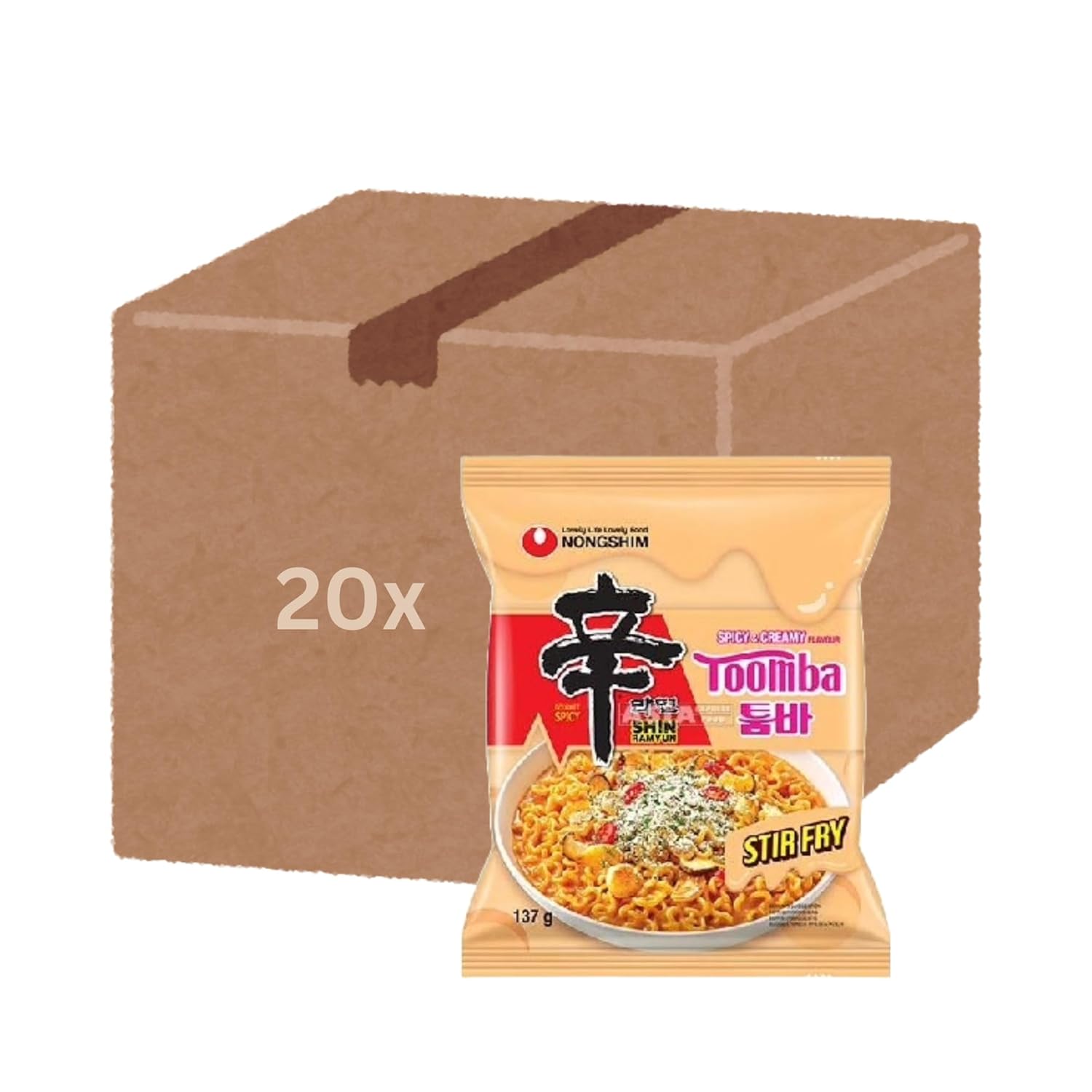 Entdecke den Geschmack: 20x Shin Ramyun Toomba - Würzige, cremige Genussreise!
