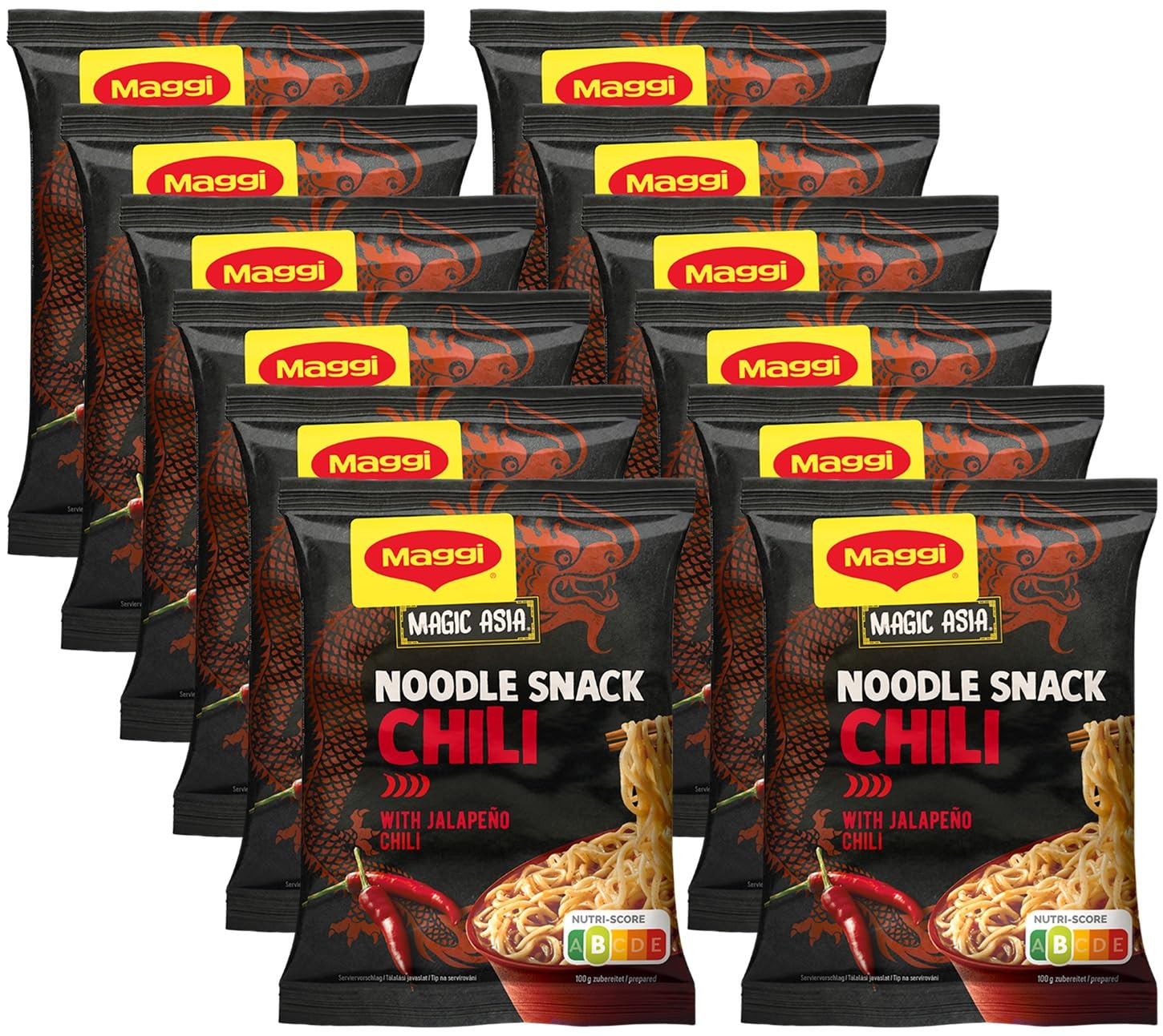 Entdecke den MAGGI Magic Asia Instant Nudel Snack Chili: Schneller Genuss im 12er Pack!