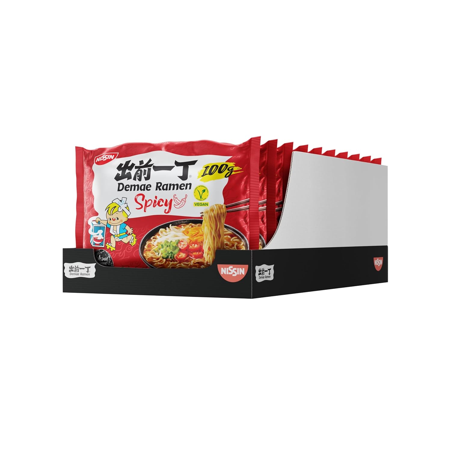 Nissin Demae Ramen Spicy: 10er Pack Genuss für Feinschmecker