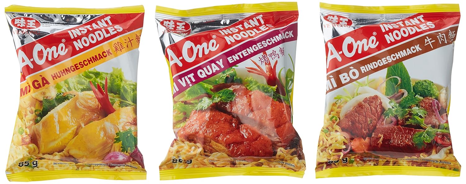 Vielseitiger Genuss: A-ONE Instantnudeln Mischkarton im Test